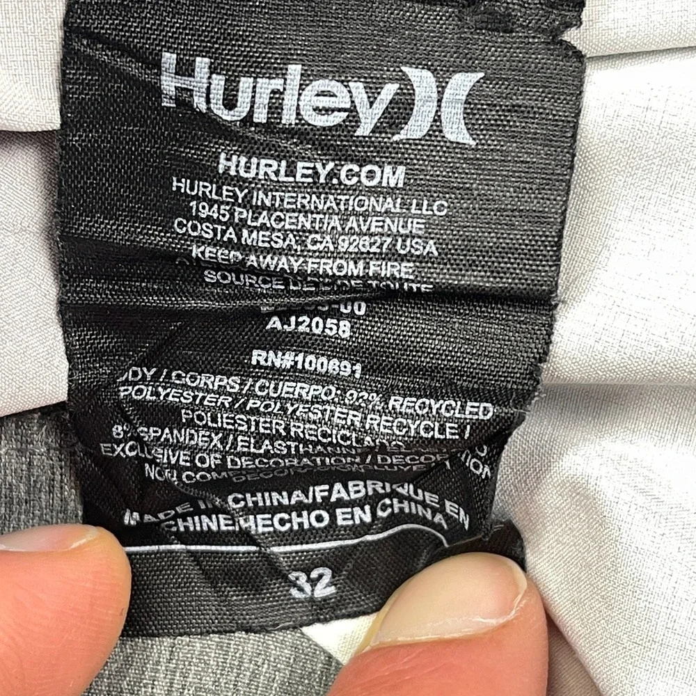 Hurley Shorts Mens 32 Multi Stripes Performance Phantom Board Water Polo Surfing